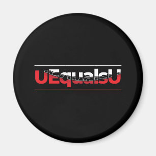 Imã Arte de Tipografia Indetectável do VIH UEqualsU