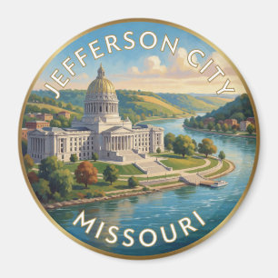 Imã Arte de Viagem do Capitólio de Jefferson City Miss