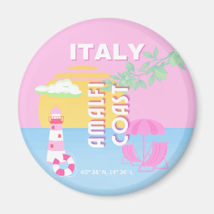 Imã Arte de viagem Itália, Costa Amalfitana, Preppy, R