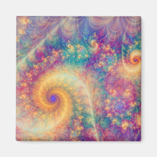 Imã Arte de Vórtice Fractal Abstrato Fantasia Capricho