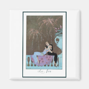 Imã Arte Deco Antiga Fogos de Artifício Le Feu, George