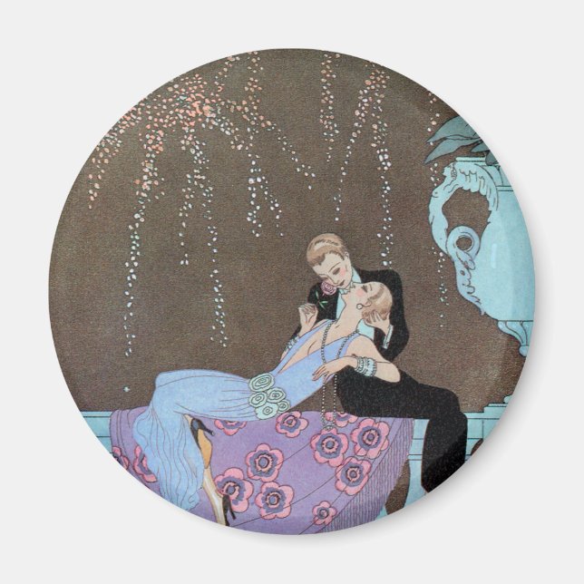 Imã Arte Deco Antigo Fogos de Artifício Le Feu, George (Frente)