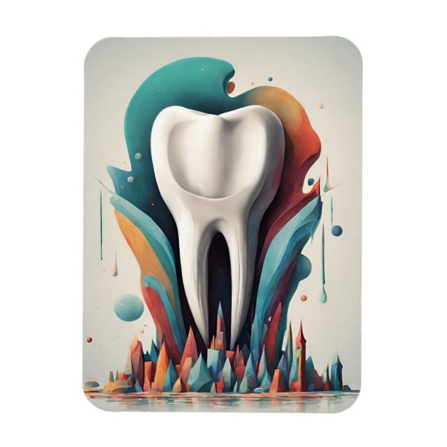 Ímã Arte dentária cromática polida (Vertical)
