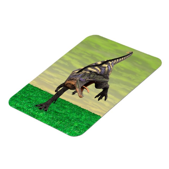 Ímã Arte Divertida de Aucasaurus Rugindo Dinossauro Pr (Left Side)