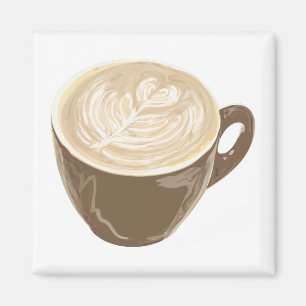 Imã arte do coração do café