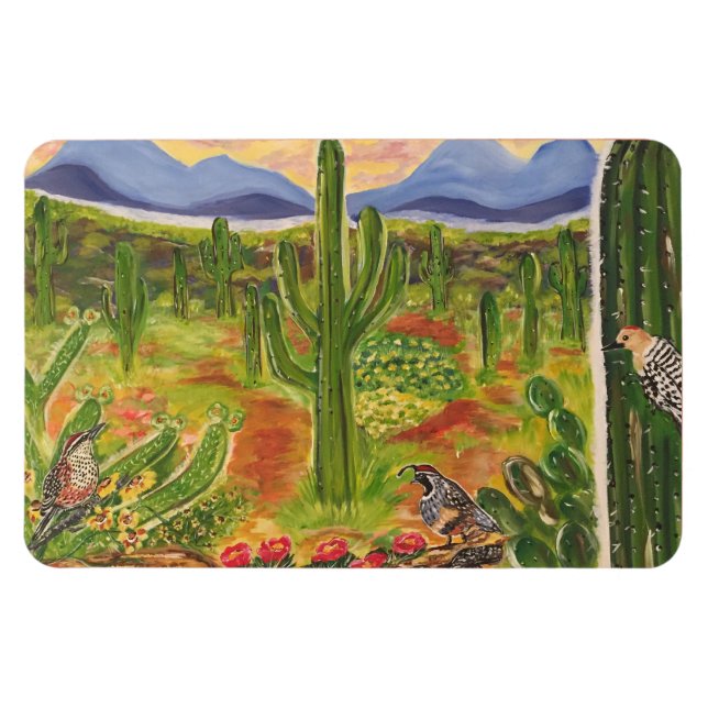 Ímã Arte do Deserto do Arizona (Horizontal)