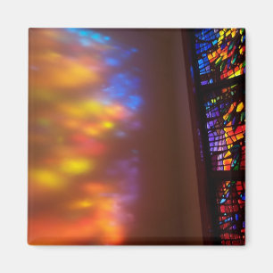 Imã Arte do ímã da janela da catedral da igreja do