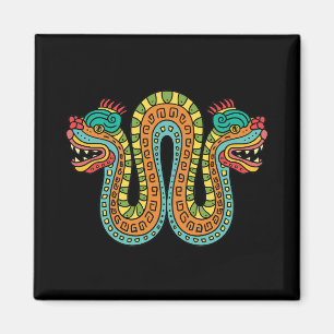 Imã Arte do México Cobra de Serpentes de Dupla Cabeça