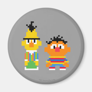 Imã Arte do pixel de Bert e de Ernie