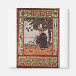 Imã Arte do poster da bicicleta do vintage de