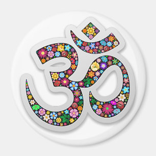 Imã Arte do Símbolo Floral Namaste