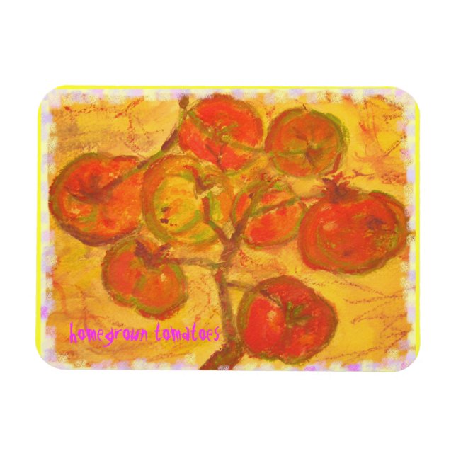 Ímã arte do tomate (Horizontal)