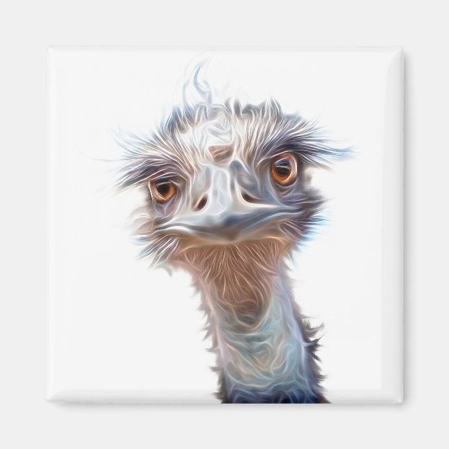 Imã Arte em Emu Luminosa (Frente)