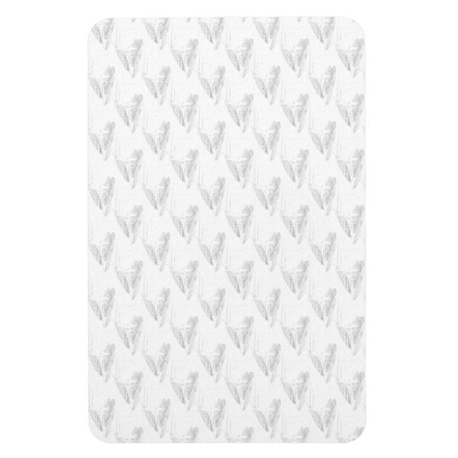 Ímã Arte em linha, Seashell, Harp (Vertical)