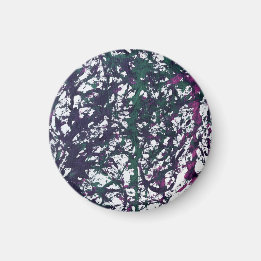 Imã Arte em mármore Roxo, Verde, Rosa