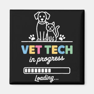 Imã Arte engraçada de técnico veterinário para homens,