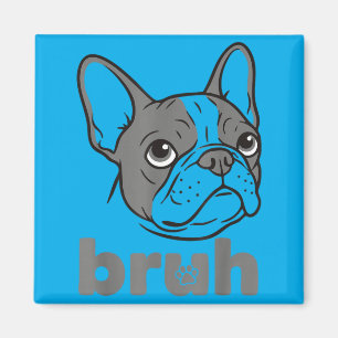 Imã Arte engraçada do Bulldog Francês para amantes de
