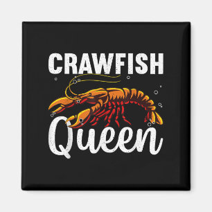 Imã Arte Engraçada Para Mulheres Raparigas Crayfish Cr