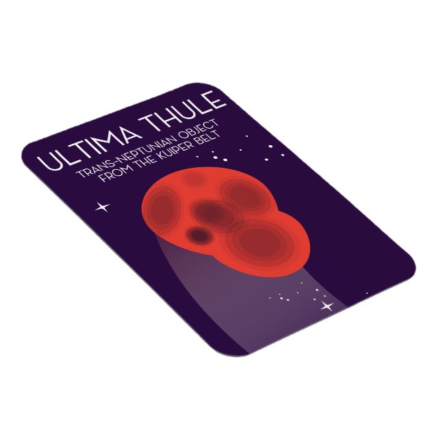Ímã Arte espacial do Cinturão de Keiper Ultima Thule (Lado Direito)