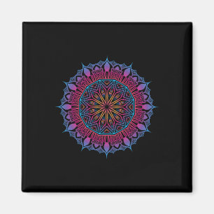 Imã Arte Espiritual de Yoga Boho Meditação Geometria S