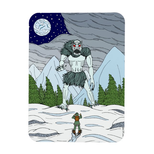 Ímã Arte estranha de horror de Ithaqua (Vertical)