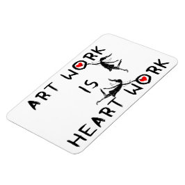 Ímã Arte Fadas: Arte É Trabalho Cardíaco