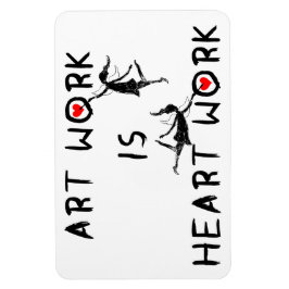 Ímã Arte Fadas: Arte É Trabalho Cardíaco