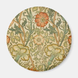 Imã Arte Floral de Fronteira de Rosa Rosa de William M