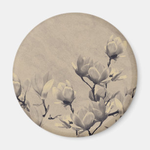 Imã Arte floral do primavera bonito do vintage
