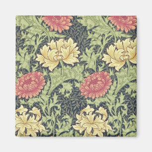 Imã Arte floral do vintage do crisântemo de William
