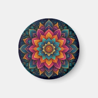 Imã Arte floral inspirada em mandalas