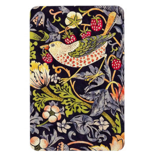 Ímã Arte floral Nouveau do ladrão da morango de