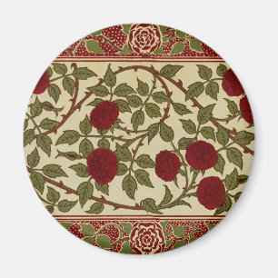 Imã Arte Floral Rosa Vermelha Rosamund Vintage de Walt