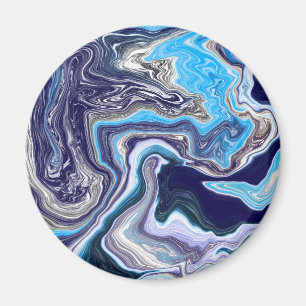 Imã Arte Fluida Marble Azul