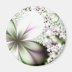 Imã Arte Fractal Floral
