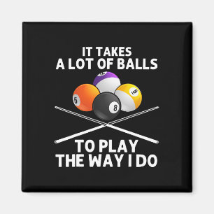 Imã Arte Funny Billiards Para Homens Billiard Lover Po