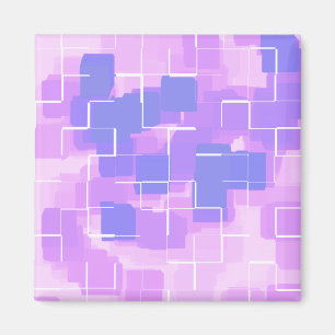 Imã Arte Geométrica "Berry Azul"