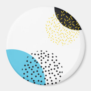 Imã Arte geométrica moderna, simples, divertida, esti