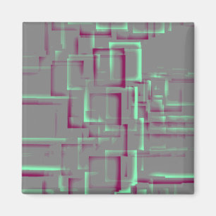 Imã Arte Geométrica "Raspberry Mint"