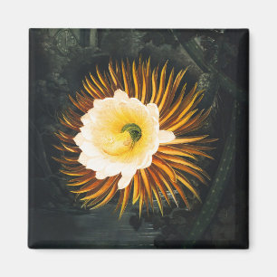 Imã Arte Gótica de Cereus Noturno Vintage