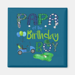 Imã Arte Gráfica do Furo Um do Menino de Aniversário d