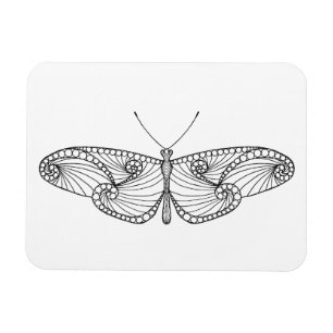 Ímã Arte inspirada da borboleta