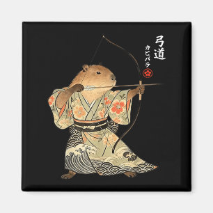 Imã Arte Japonesa de Arco e Flecha Samurai Kyudo Capiv