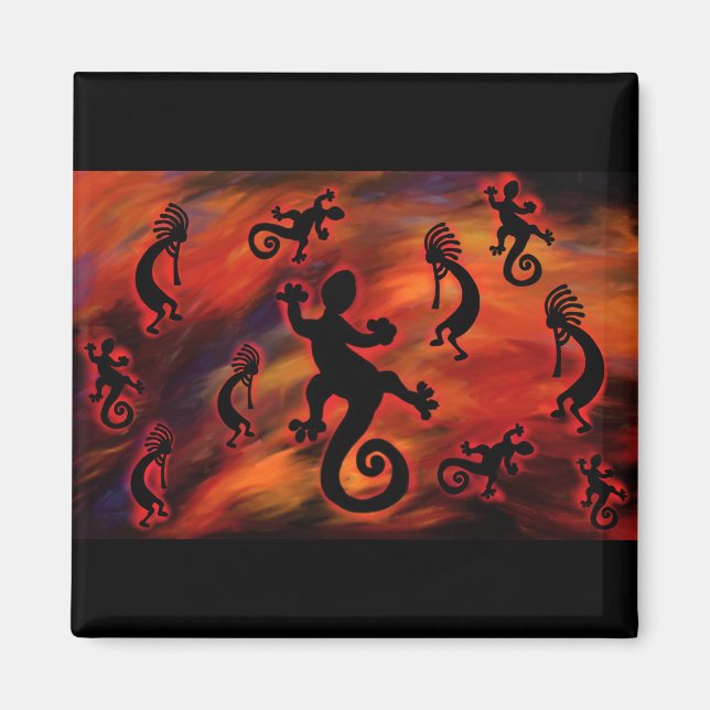 Imã Arte Kokopelli (Frente)