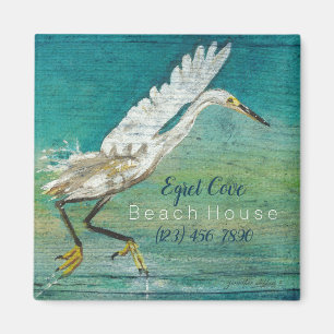 Imã Arte lindo da casa de praia do Shorebird do Egret