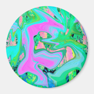 Imã Arte líquida azul-retrorreflectora em Hydrangea