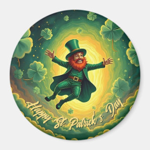 Imã Arte Mágico do Dia de São Patrício do Leprechaun