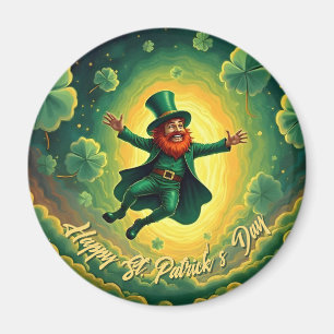 Imã Arte Mágico do Leprechaun no Dia de São Patrício