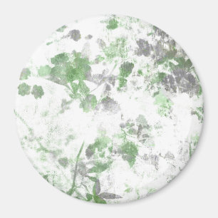 Imã Arte moderna de padrão de flores e mistura de tex