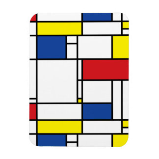 Ímã Arte Moderna De Stijl Geométrica Minimalista Mondr